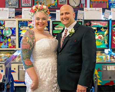 Weddings at Silverball Museum, Asbury Park, NJ - Photo Credit Coastline Photography