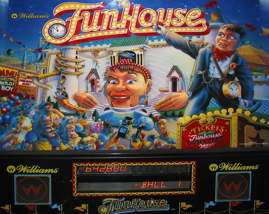 Funhouse Pinball Backglass